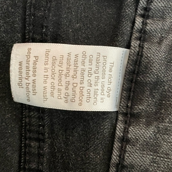 Time and Tru High Rise Skinny Black Jeans * Size 20P Petite * Faded Distressed - Picture 8 of 11